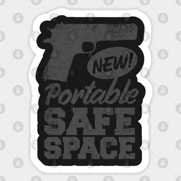 Portable Safe Space Sticker by artbitz